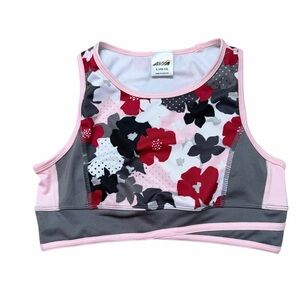 Avia Pink and Gray Floral Kids Top